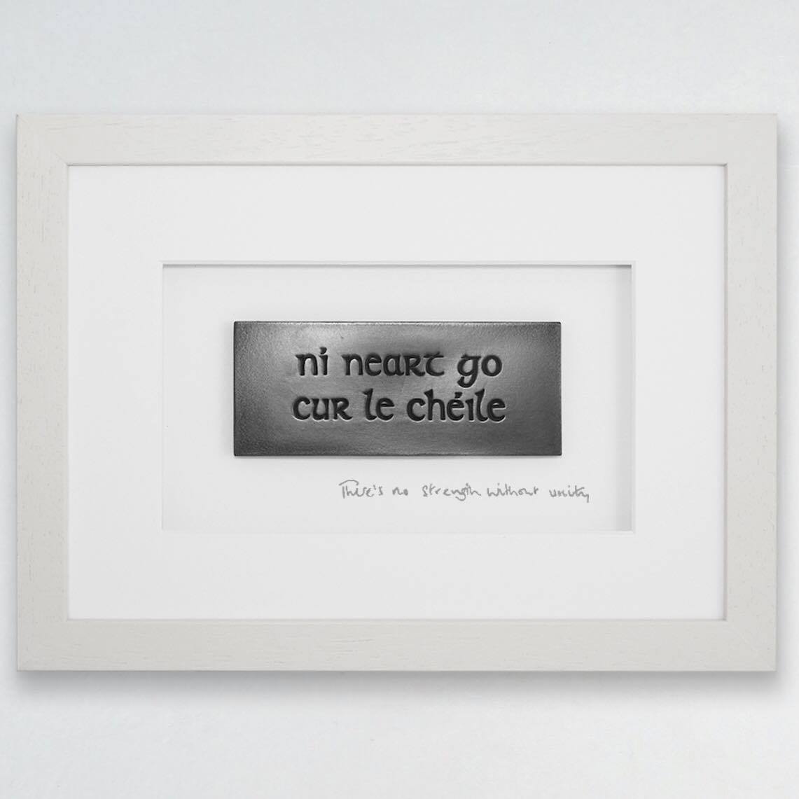 No strength without unity