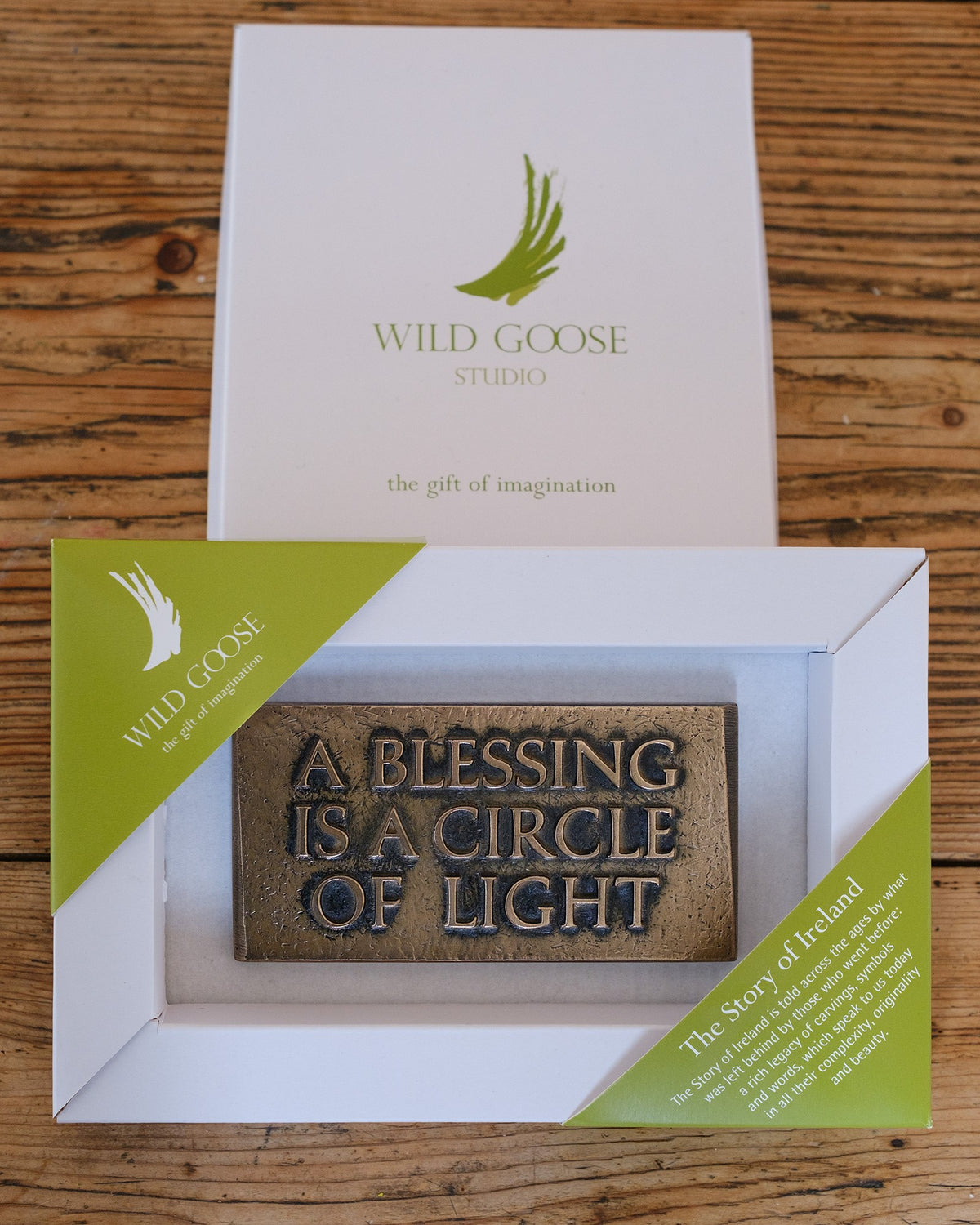 A blessing is a circle of light (wall plaque)