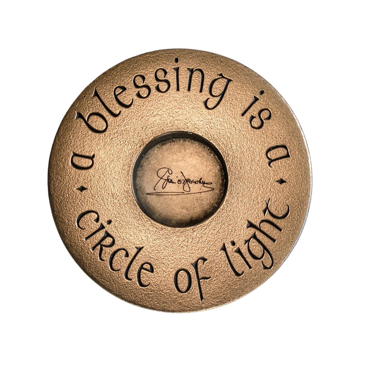 A blessing is a circle of light (tabletop)