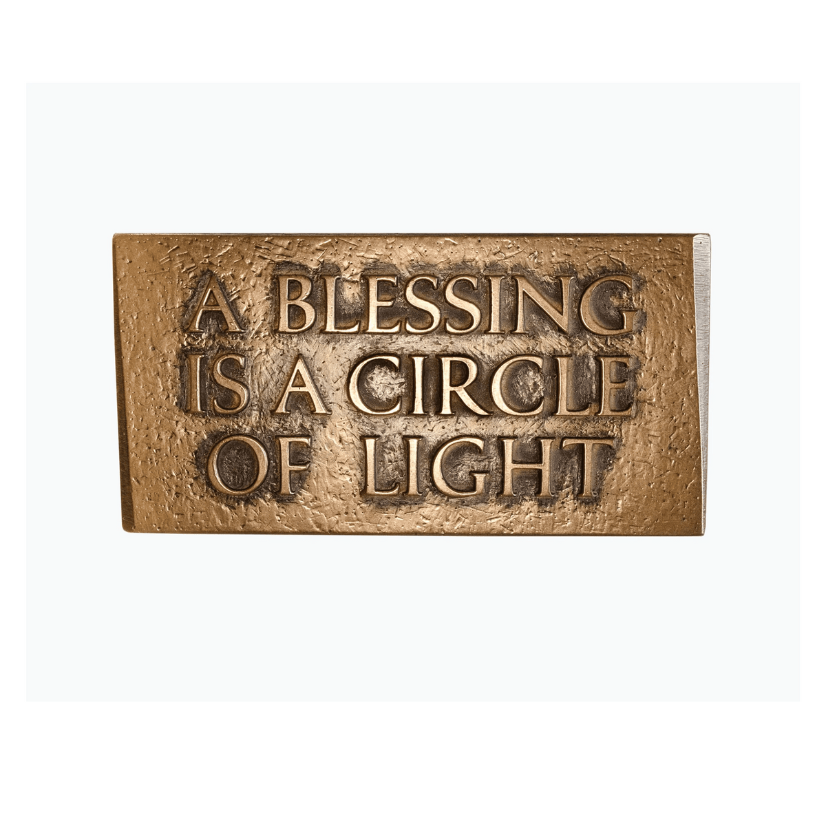 A blessing is a circle of light (wall plaque)