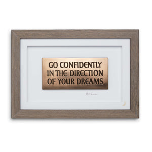 Thoreau's Go Confidently Gravierter Kompass – Geschenk Zum